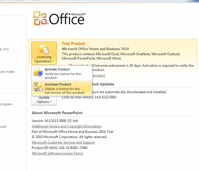 Trial Version Of Microsoft Office 2007 Expired License