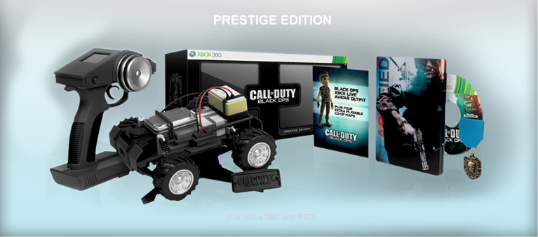 Call of Duty: Black Ops Prestige edition is $149.99 and comes with 