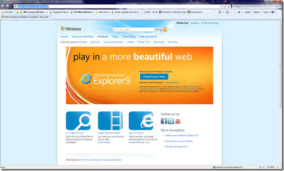 Revert To Ie8 From Ie9 Vista