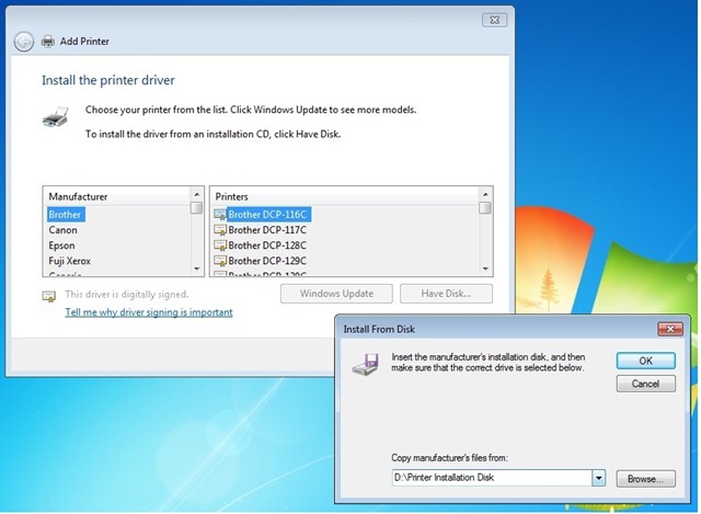 Устранение неполадок со струйными принтерами Windows 7