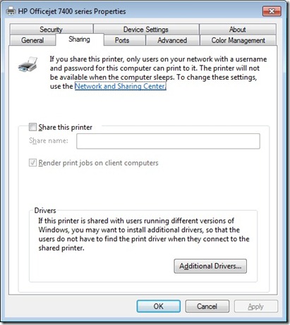 how to change default printer in gstar