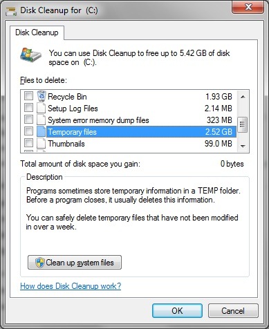 Disk Cleanup