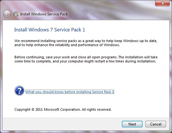 Quick Look: Windows 7 Service Pack 1 Release Candidate