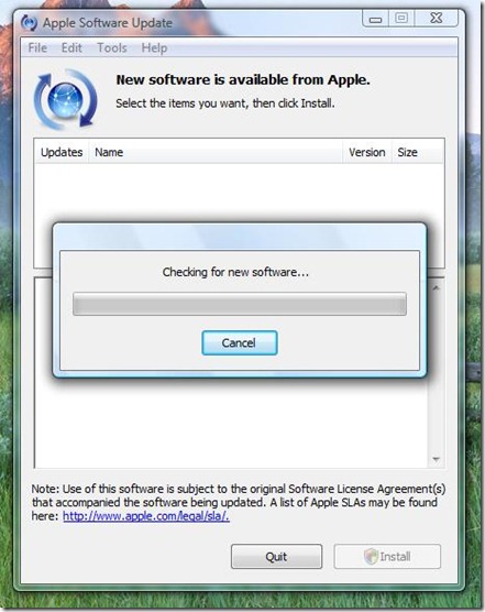 itunes and apple software update not working