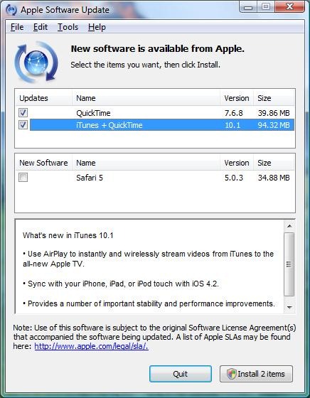 apple software update software download