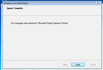 Import Messages WL Mail 7