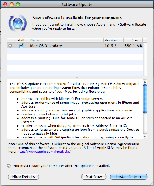 update mac operating system