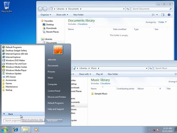 Windows 7 Desktop