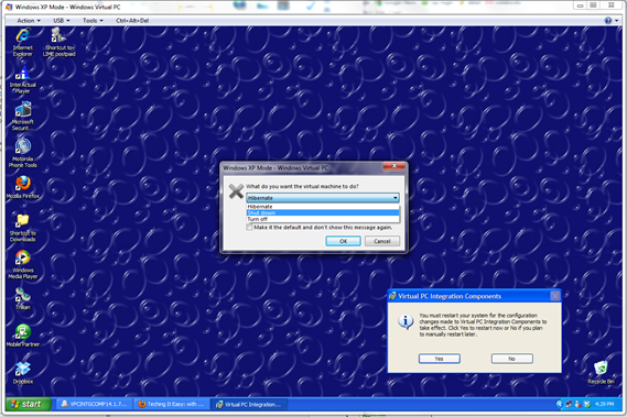 windows xp mode windows 7 wont work