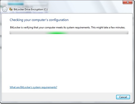 Bitlocker setup 1