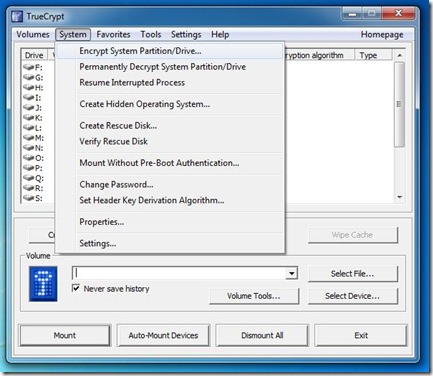 Encrypt System Partition