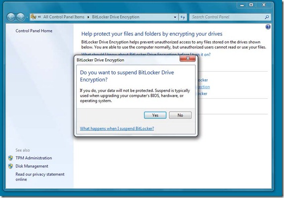 Suspend Bitlocker 3