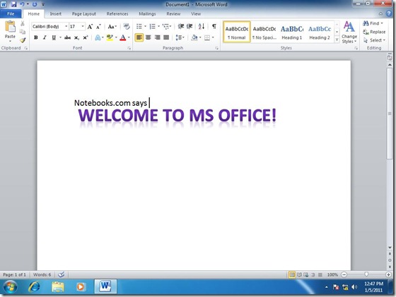 Start Office apps 11