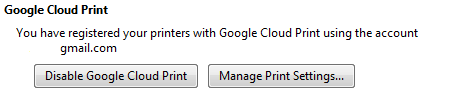 bring chrome cloud printer online