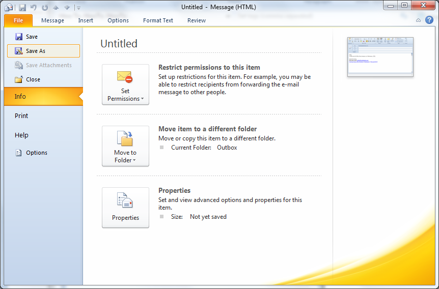 how to turn on out office in outlook 2010