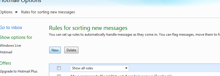windows live hotmail inbox