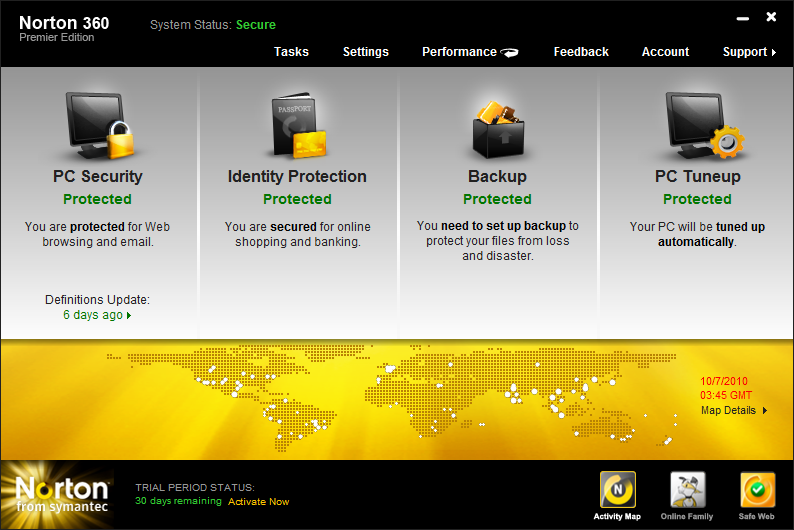 Norton 360 v5.0 AntiVirus and Security Suite Overview and Features