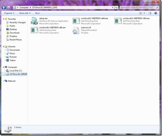 windows 7 service pack 1 is now installed dialog