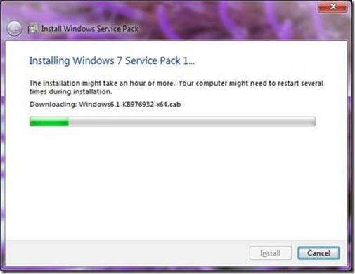 win 7 service pack 1