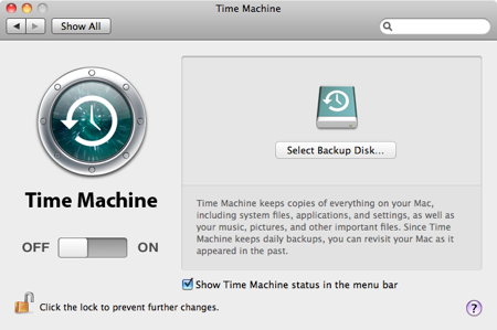 how to activate time machine on mac