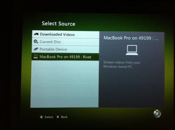 Xbox 360 Source Menu