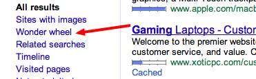 Search better with google wonder wheel