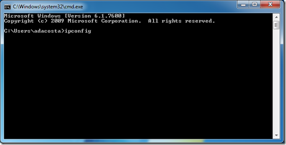 IP from Command Line