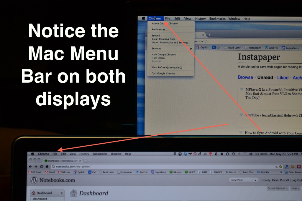 display menu bar for adobe mac