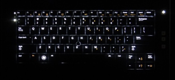 Dell Latitude E5420 review - backlit keyboard