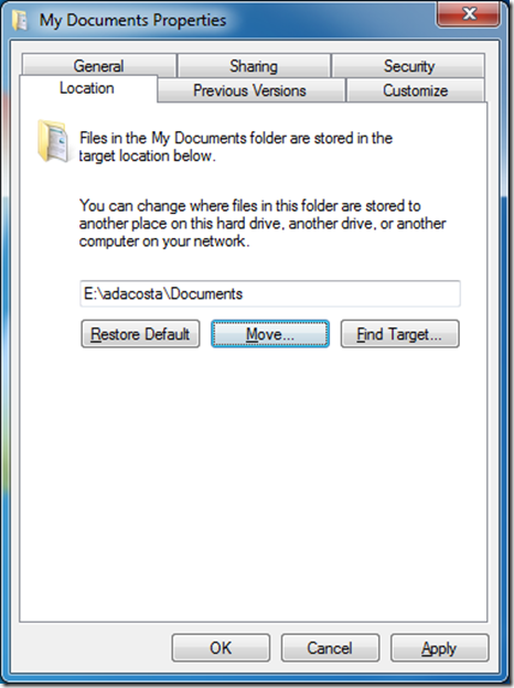 How to change My Pictures folder location