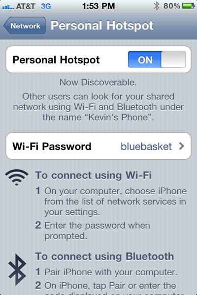 smartphone hotspot