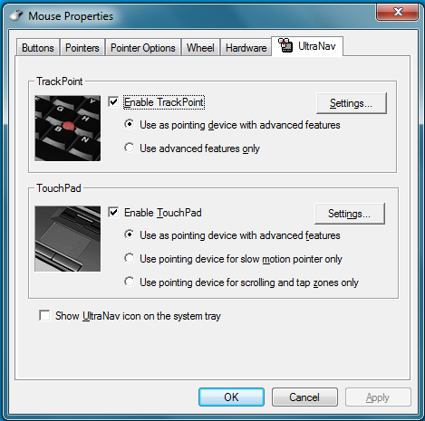 enable mouse pad windows 7