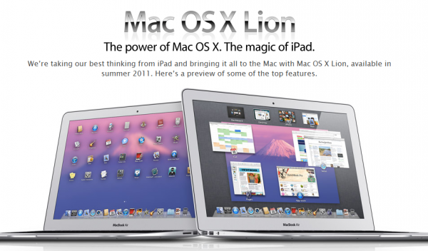 Mac OS X Lion Update