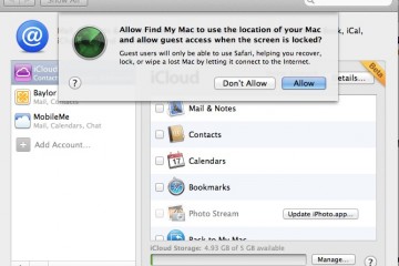 Find My Mac in OS X Lion