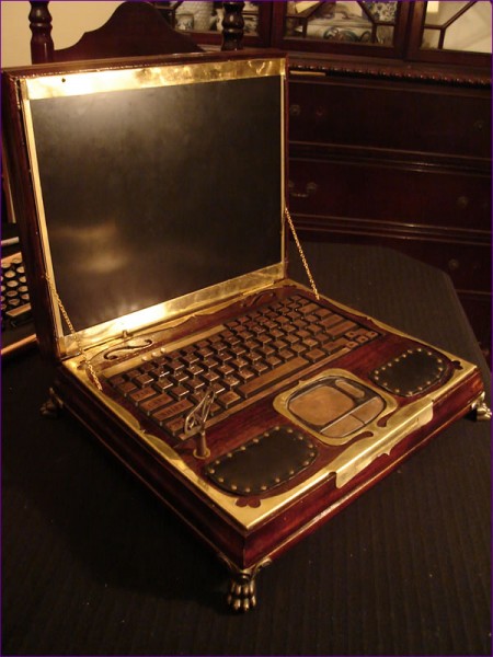 SteamPunk Notebook Open