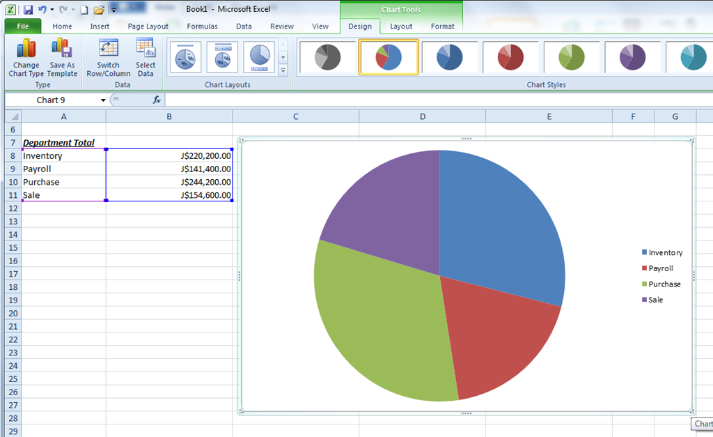 make a doughnut chart in excel 2011 for mac?
