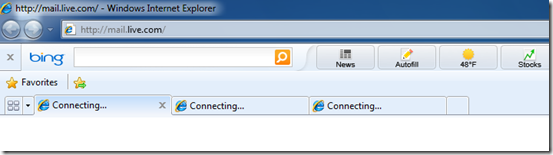 Internet Explorer Multiple Tabs