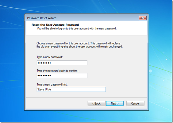 reset password wizard windows 7 download