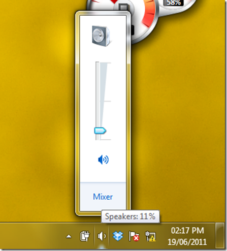 Windows volume settings
