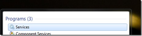 Windows 7 services