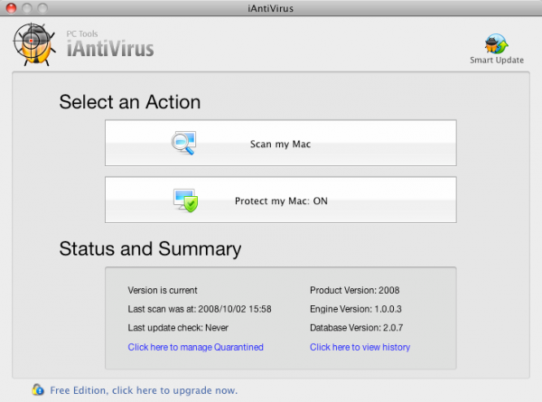 iAntiVirus from PC Tools