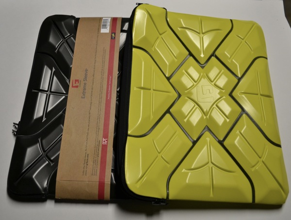 The Extreme Sleeve case comes in black or yellow