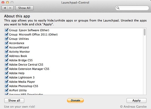 LanchPad Control