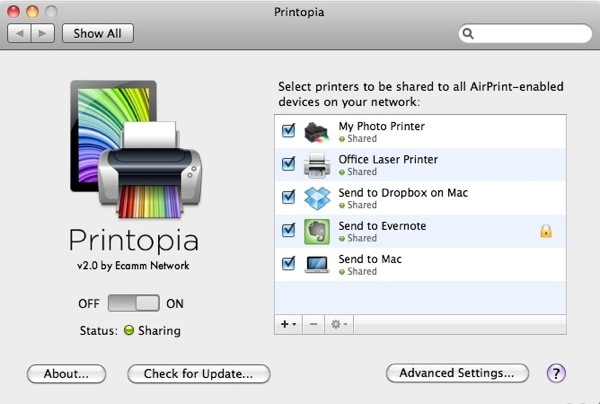 printopia for windows 10