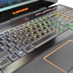 Alienware M17x keyboard with customizable lights