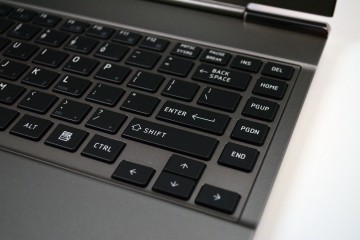 Toshiba Portege z835 keyboard closeup