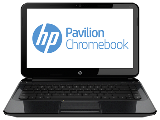 HP Chromebook front