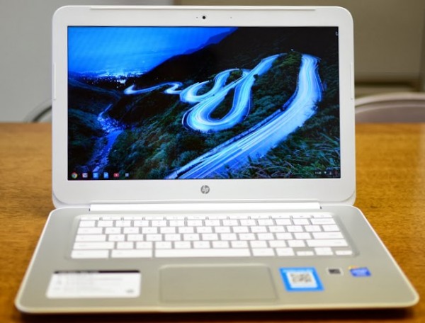 hp chromebook 14 front open