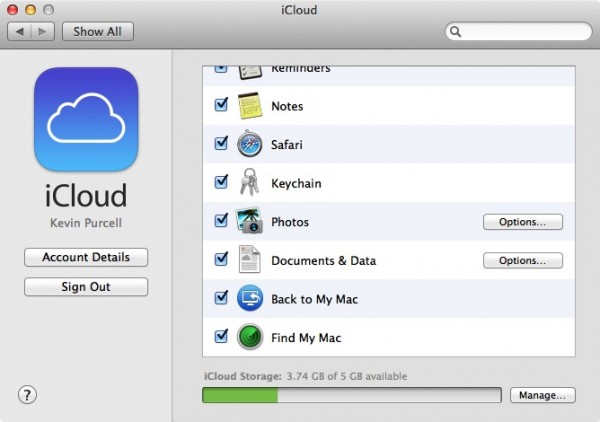 icloud keychain in system preferences