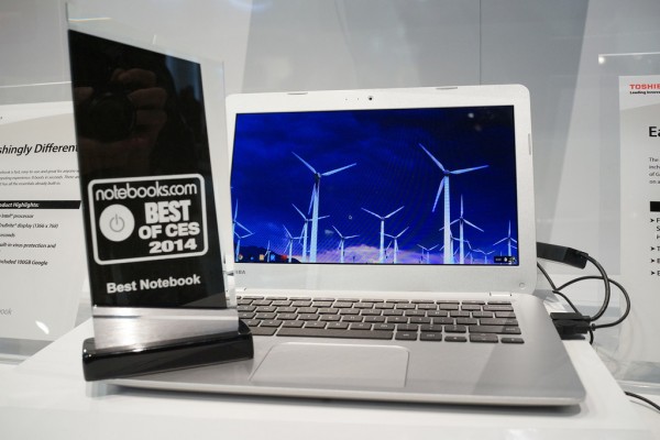 After using the Toshiba Chromebook for a while I doubt we'd give the notebook our Best Notebook of CES 2014 award.